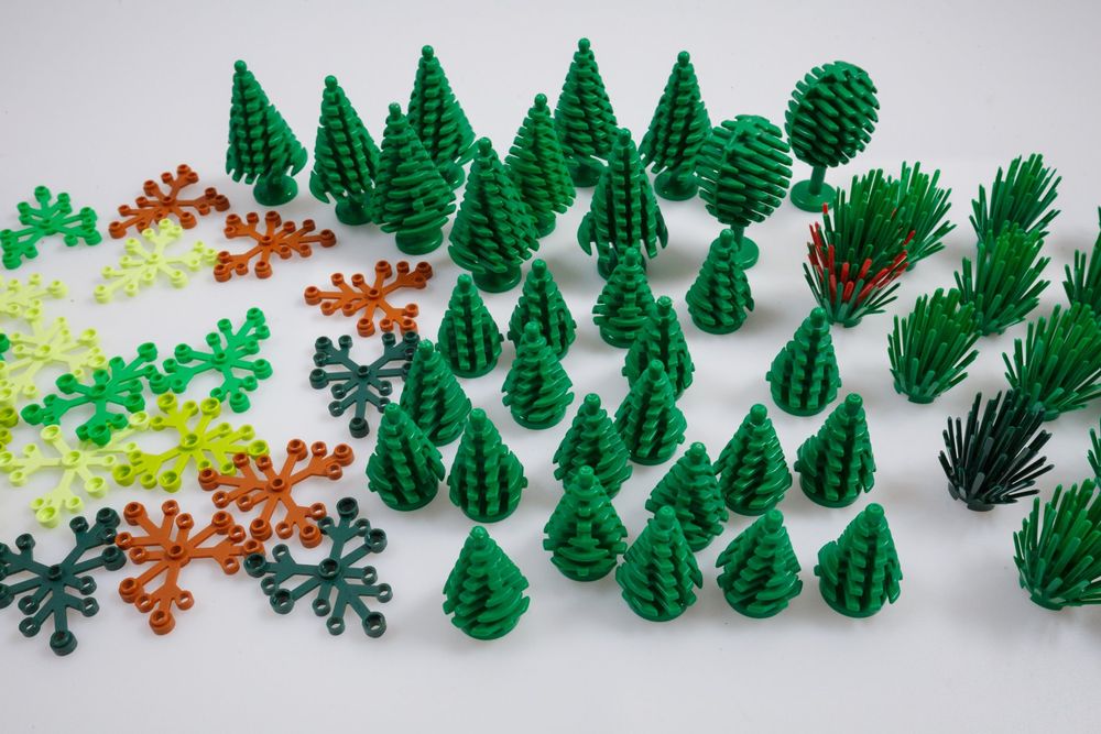 LEGO Pflanzen Set Tannen Pflanzen Blätter Bäume 78 Stk Kaufen