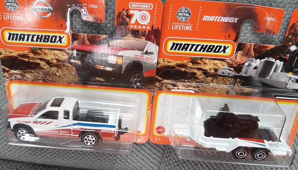 Matchbox Nissan Hardbody Pickup Mit Motorcycle Trailer Kaufen Auf Ricardo