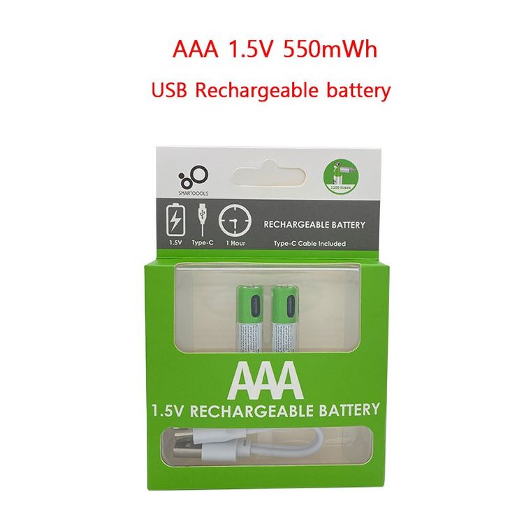 X Wiederaufladbare Usb C Aaa Batterie Li Ionen V Mwh Kaufen