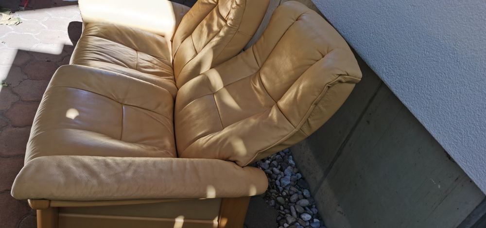 Stressless Zweier Sofa Leder Senfbraun Guter Zustand Kaufen Auf