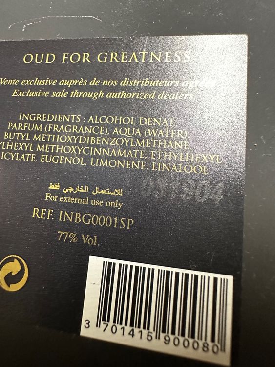 Initio Oud For Greatness Eau De Parfum Ml Kaufen Auf Ricardo