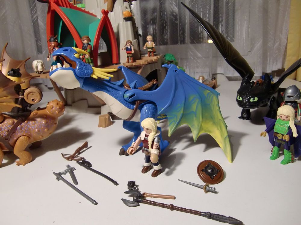 Playmobil Berk Dracheninsel Viele Drachen Wikingerfestung Kaufen