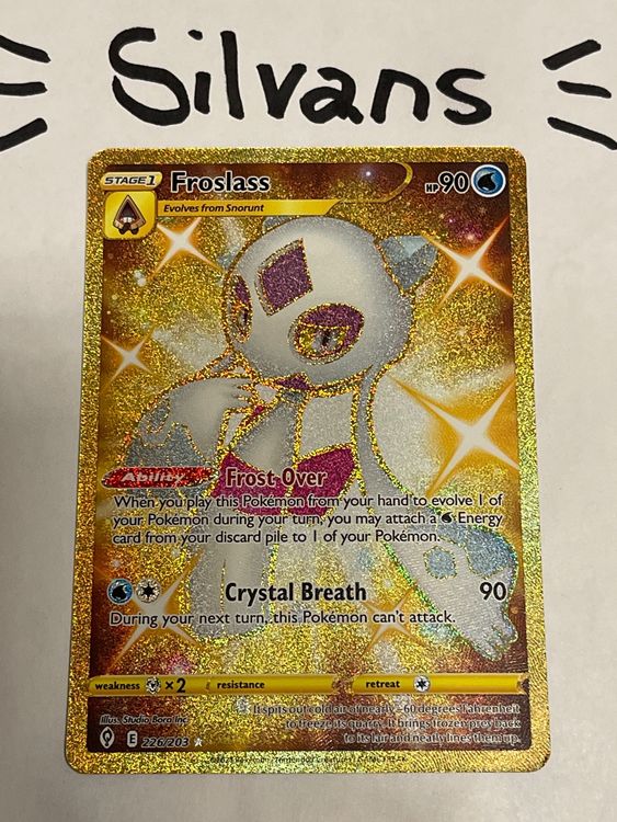 Froslass Gold Secret Rare Evolving Skies Drachenwandel En Kaufen Auf