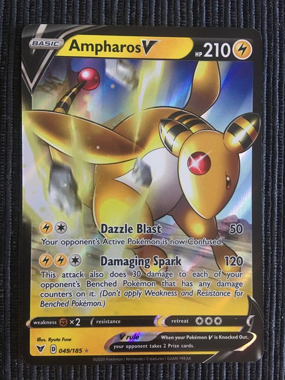 Pokemon Ampharos V Vivid Voltage EN Mint Kaufen Auf Ricardo