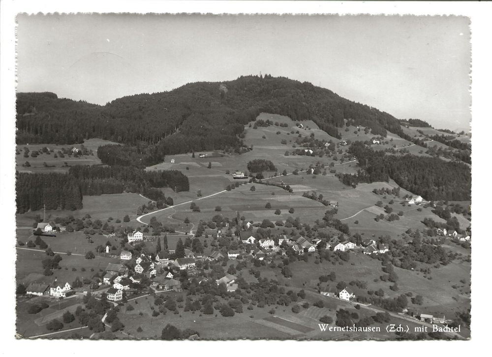 Wernetshausen ZH Bachtel Flugaufnahme Foto AK 1954 Kaufen Auf