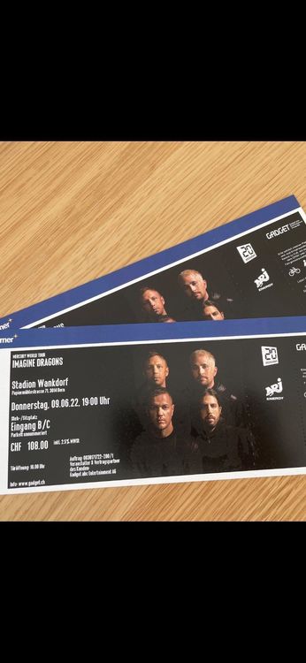 Imagine Dragons Tickets Kaufen Auf Ricardo