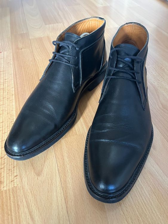 Business Schuh Navyboot Glattleder Echt Schwarz Gr 43 Kaufen Auf