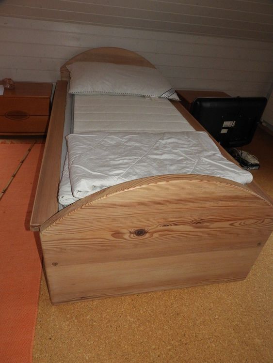 Komplettes Bett X Cm Aus Massivem F Hrenholz Komplett Kaufen