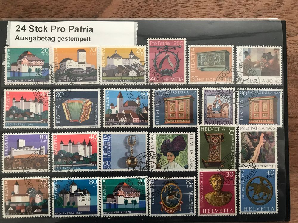 24 Stck Pro Patria Marken Alle AGT Stempel Hoher KatalogW Kaufen Auf