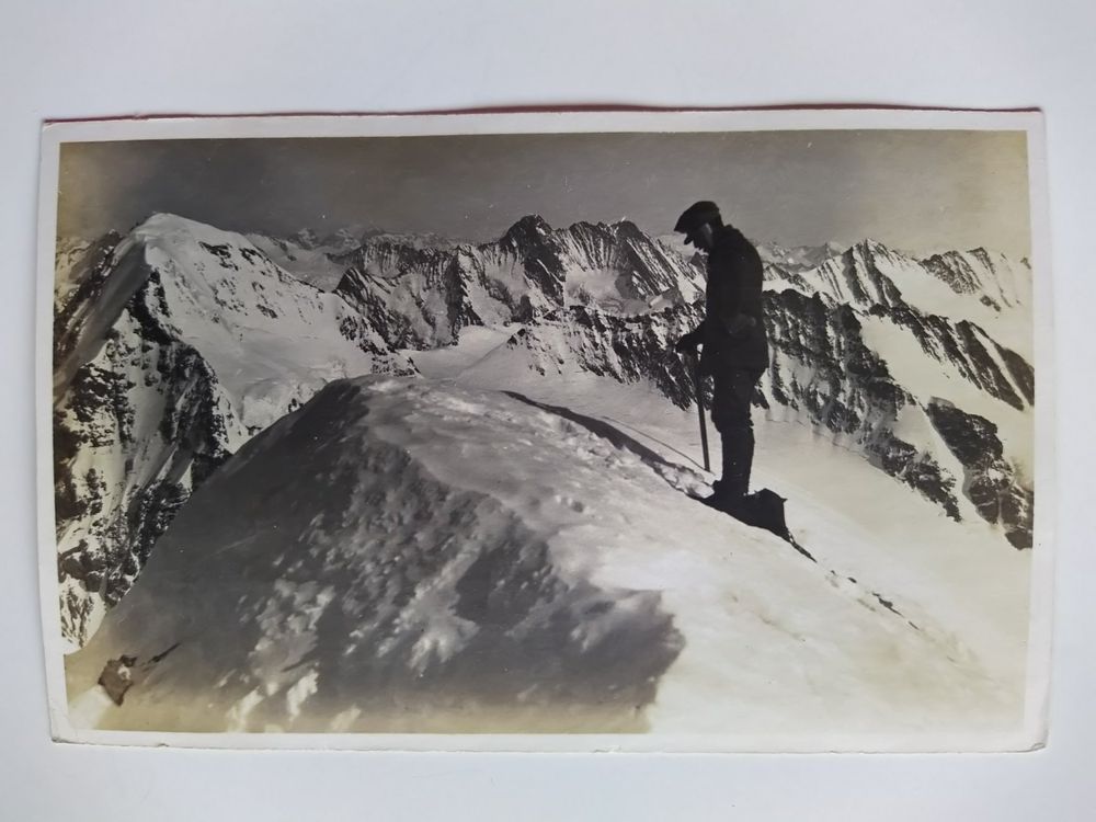 Schreckhorn Bergsteiger Phot J Gaberell Thalwil Ca Um 1920 Kaufen