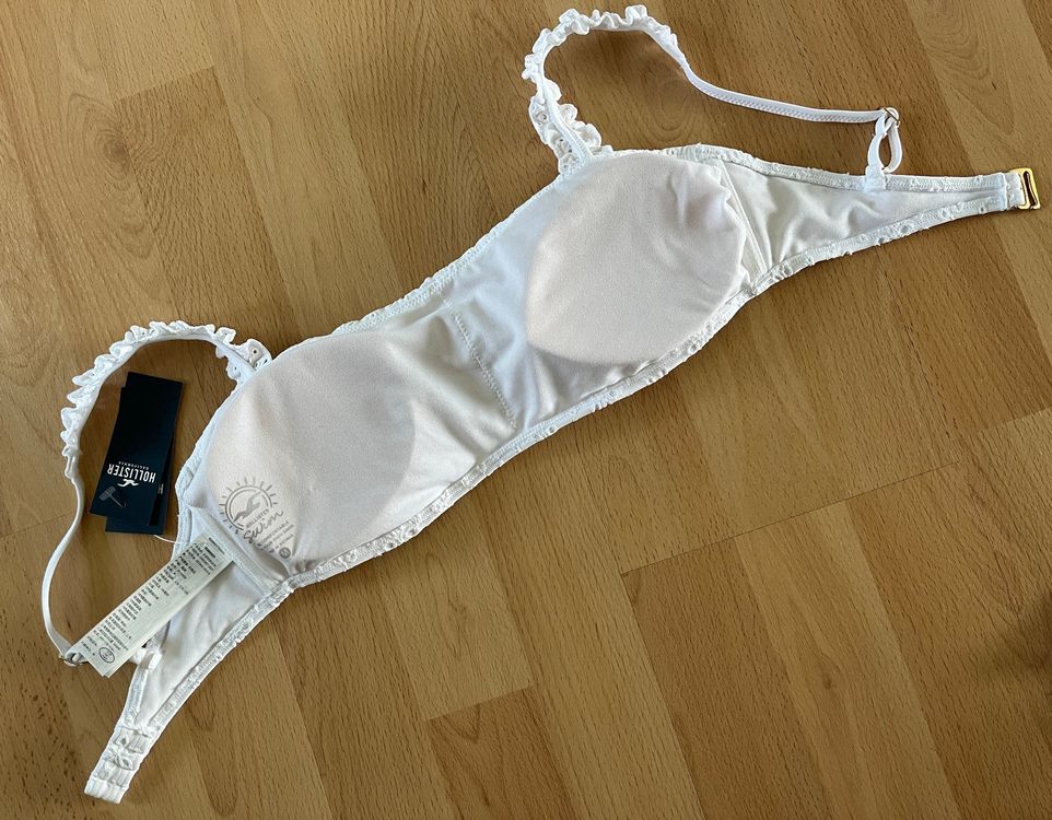 Hollister Bandeau Bikinioberteil Mit Sen Weiss Gr M Neu Kaufen