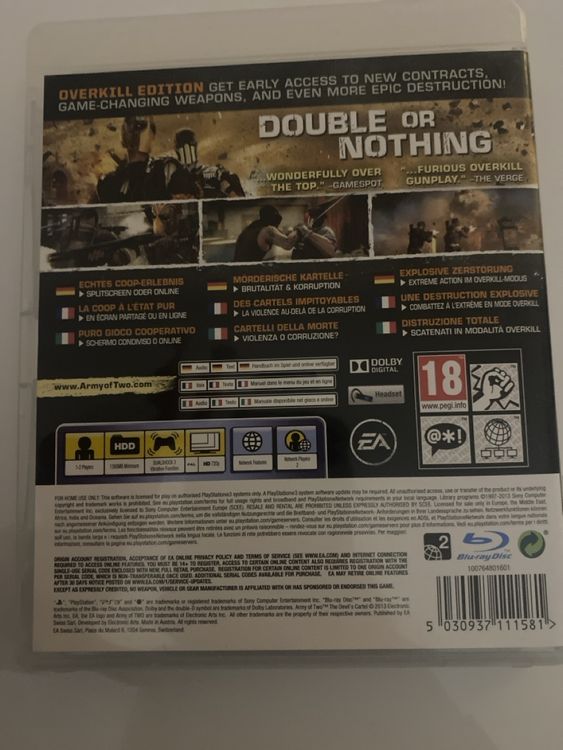 Army Of Two The Devil S Cartel PS3 Kaufen Auf Ricardo