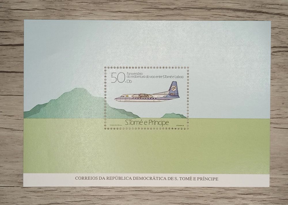 E35 Bloc Timbre St Tome Principe 1985 Theme Aviation Kaufen Auf Ricardo