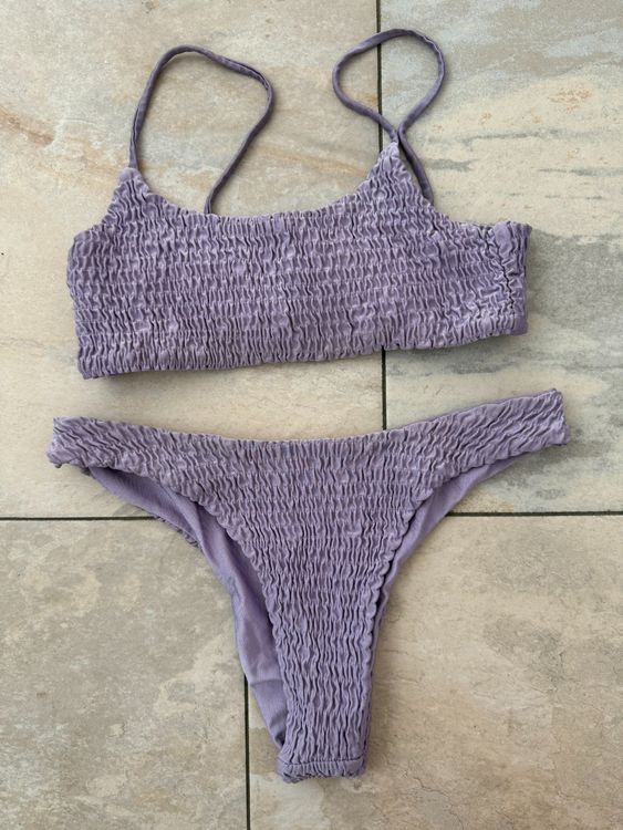 Lila Bikini Set Grösse M Bademode Top Zustand Gebraucht in