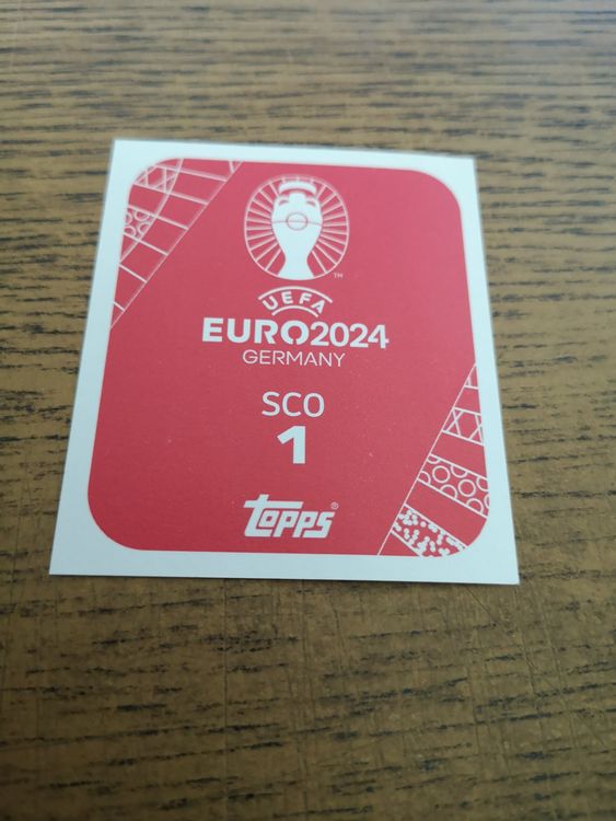 Topps Euro Sco Das Wappen In Gold Kaufen Auf Ricardo