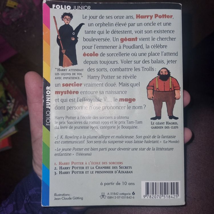 Livre Harry Potter à l école des sorciers folio junior 2000 Kaufen