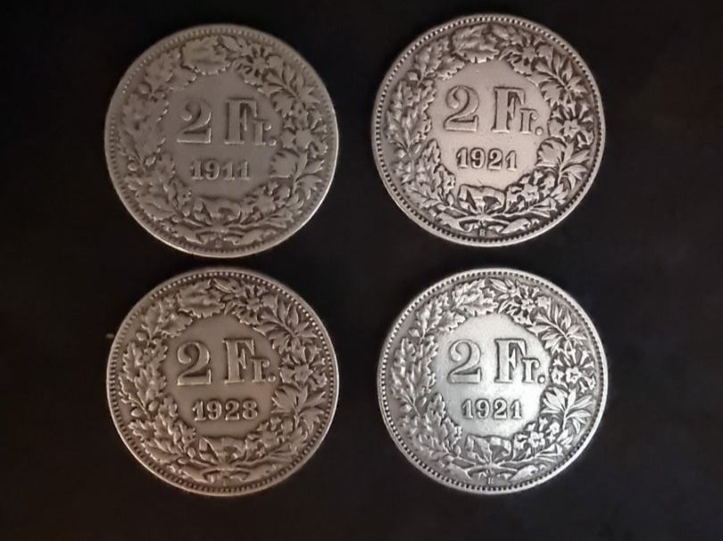 2 Franken CHF Lot Silber Münze 1911 1965 Rar Kaufen auf Ricardo