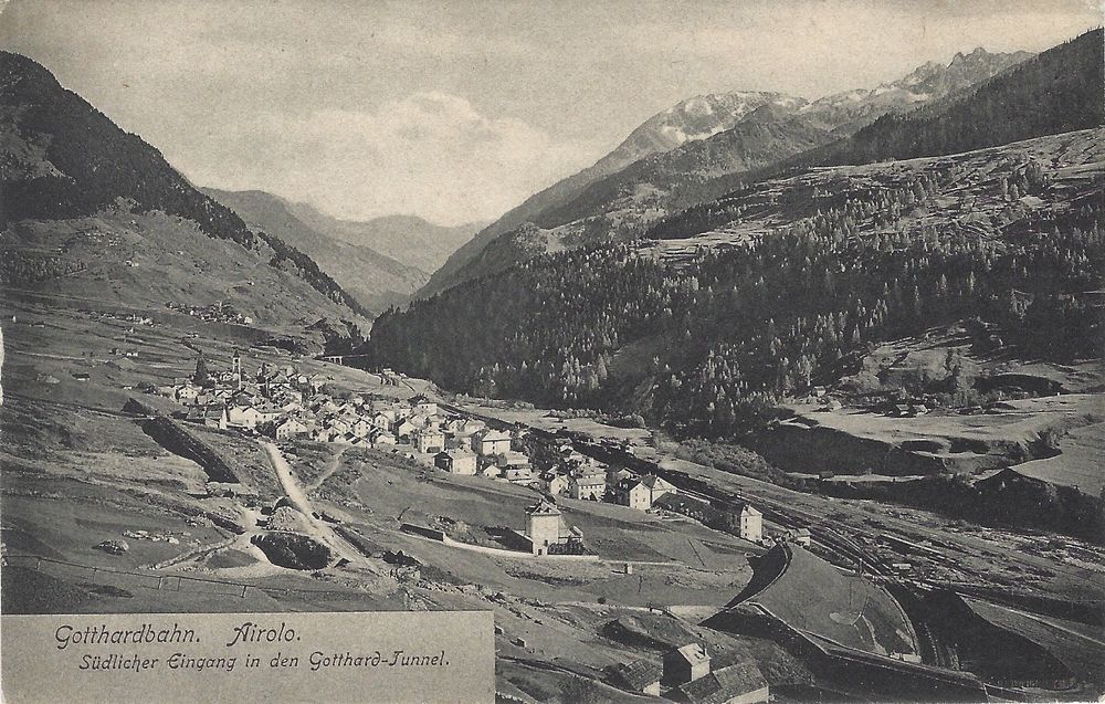 AIROLO GOTTHARDBAHN Eingang In Den Gotthard Tunnel Kaufen Auf Ricardo