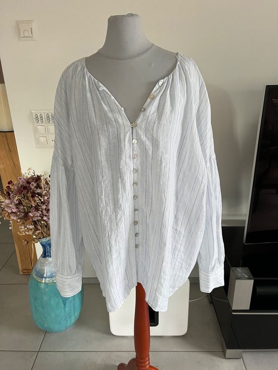 Massimo Dutti Bluse Aus Leinen Gr M Oversized Kaufen Auf Ricardo