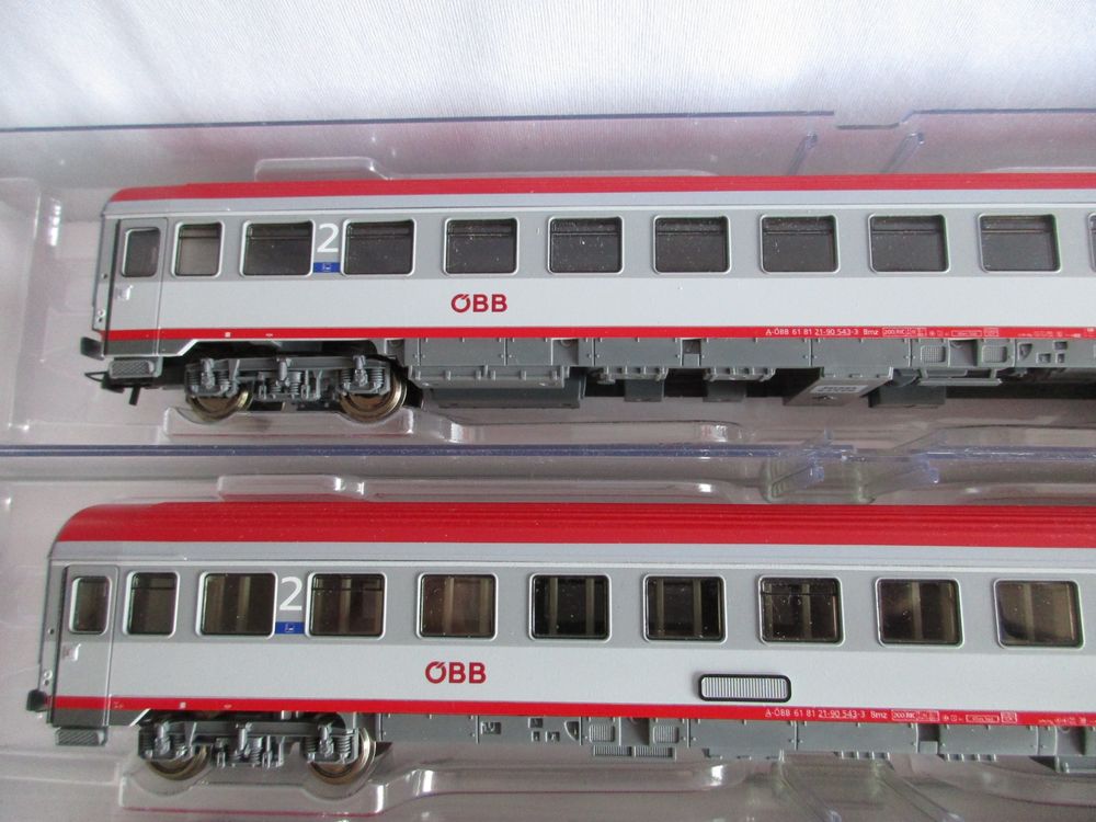 Roco HO GS 3 Stk ÖBB Bmz Personenwagen grau rot in OVP 75 Kaufen