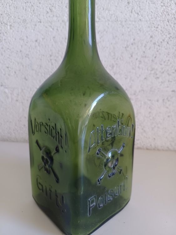 Alte Vorsicht Gift Flasche Ch Gr Nes C Kaufen Auf Ricardo