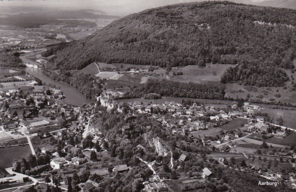 Ak Aarburg Flugaufnahme Er Jahre Kaufen Auf Ricardo