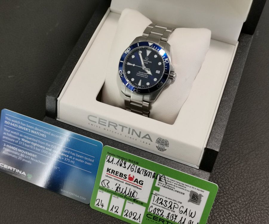 Certina Ds Action Powermatic Diver Mm Guter Zustand Kaufen