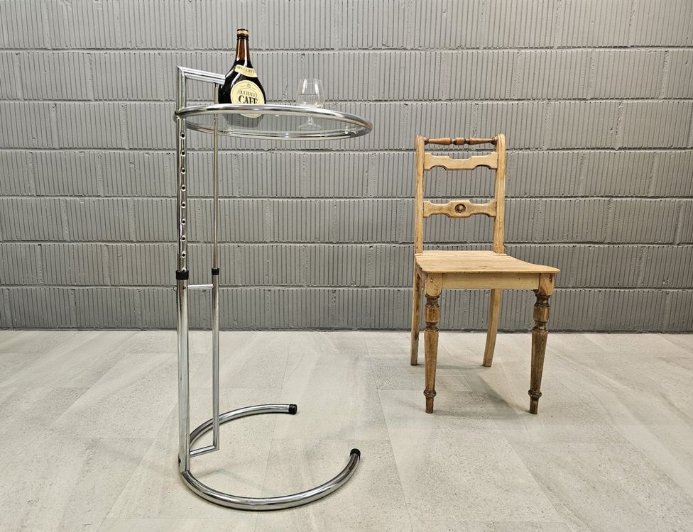 Eileen Gray Design Adjustable Side Table Beistelltisch Kaufen Auf Ricardo