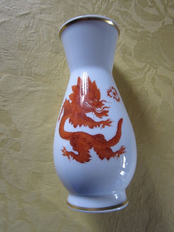 Meissen Vase Mit China Motiv Drache Und Goldrand Kaufen Auf Ricardo