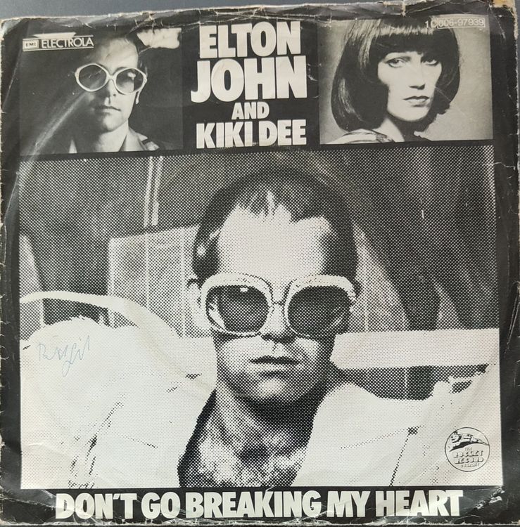 Vinyl Single Elton John Kiki Dee Don T Go Breaking My Hear Kaufen