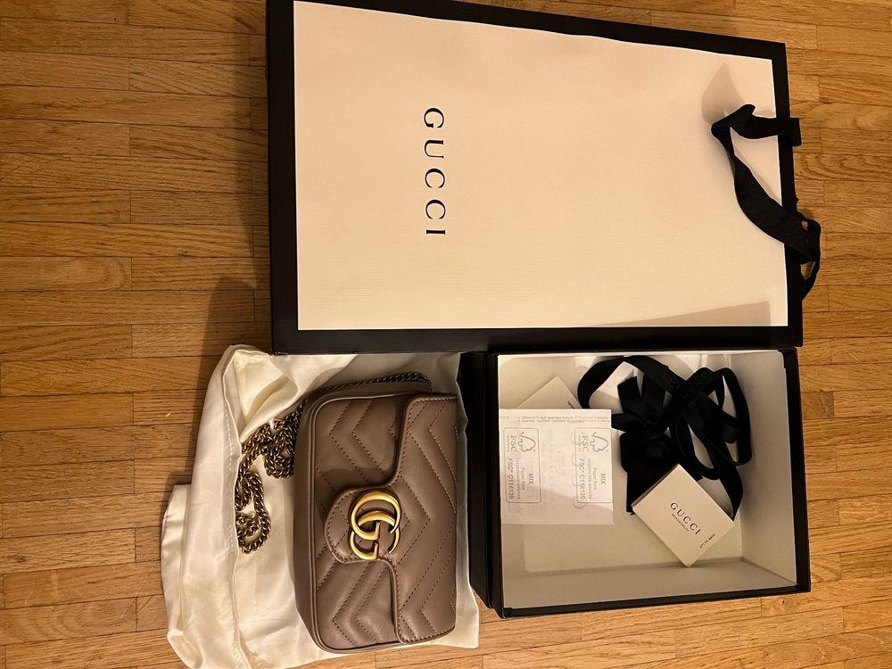 Gucci Super Mini Marmont Nude With Box Kaufen Auf Ricardo