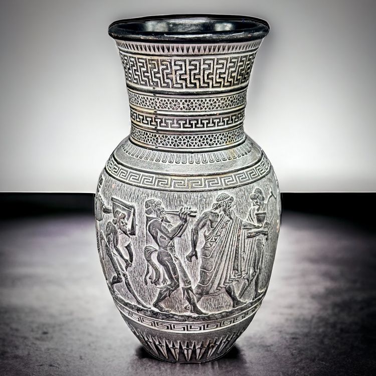 Ancien Vase Poterie Art Grec Design Figuratif Relief Gr Ce Kaufen Auf