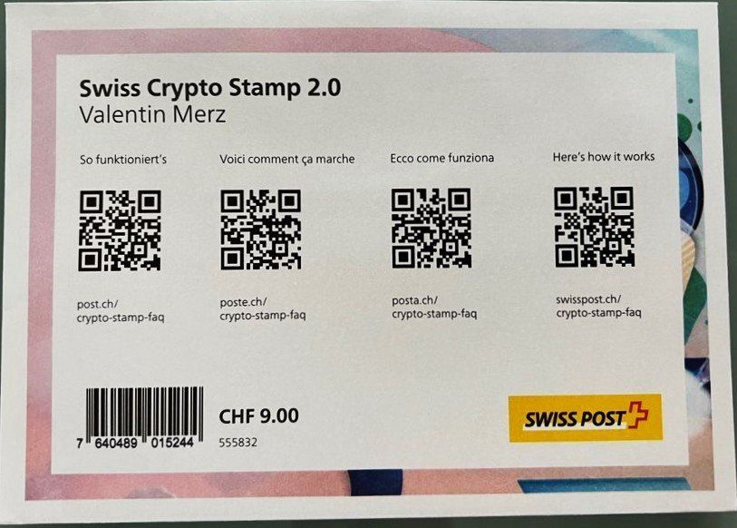 Swiss Crypto Stamp Valentin Merz Unge Ffnet Kaufen Auf Ricardo