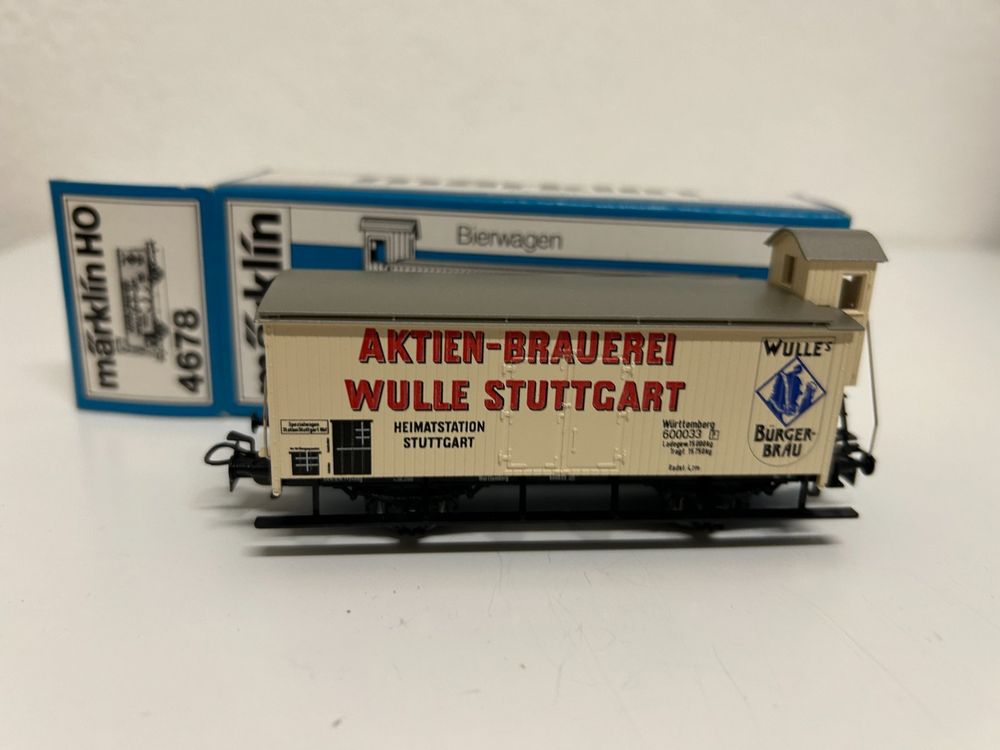 Märklin 4678 Bierwagen Aktien Brauerei Wulle Stuttgart Kaufen auf Ricardo