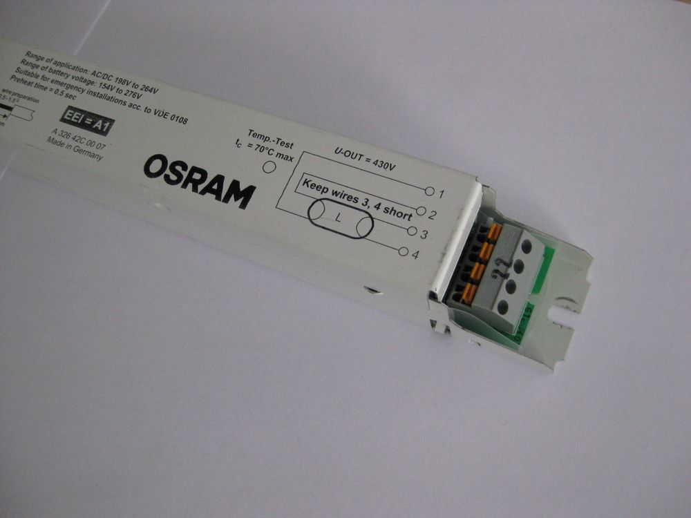 Osram Quicktronic Evg Dimmbar X W X W Vorschaltger T Kaufen Auf