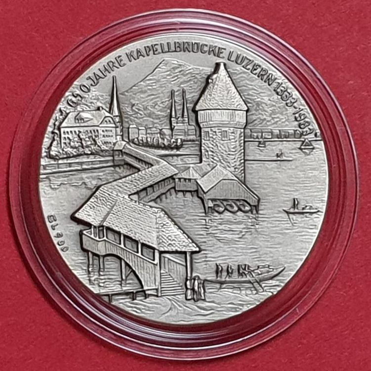 650 Jahre Kapellbrücke Luzern Silber Kaufen auf Ricardo