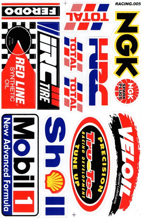 Sponsoren Logo Aufkleber Sticker 1Bogen 27x18cm Tuning ST337 Kaufen