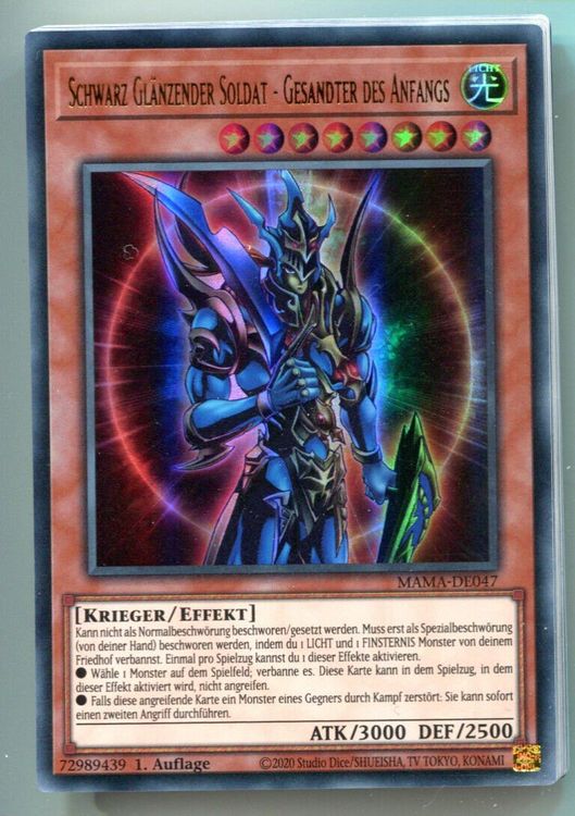 Yu GI OH Schwarz Glänzender Soldat Gesandter des Anfangs Ult Kaufen