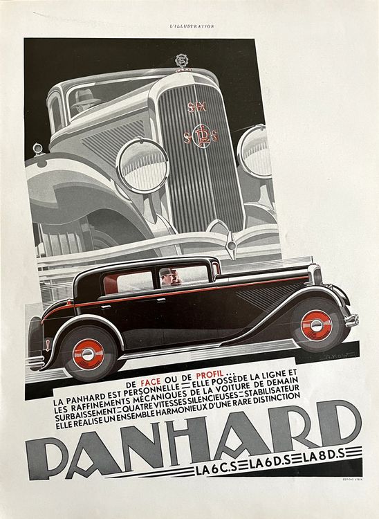 Panhard Cars Alte Werbung Publicité 1932 Kaufen auf Ricardo