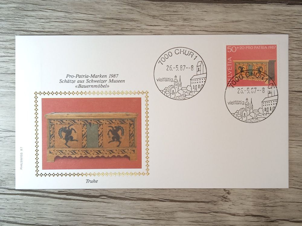 TR51 Enveloppe Timbre Suisse 1987 Kaufen Auf Ricardo