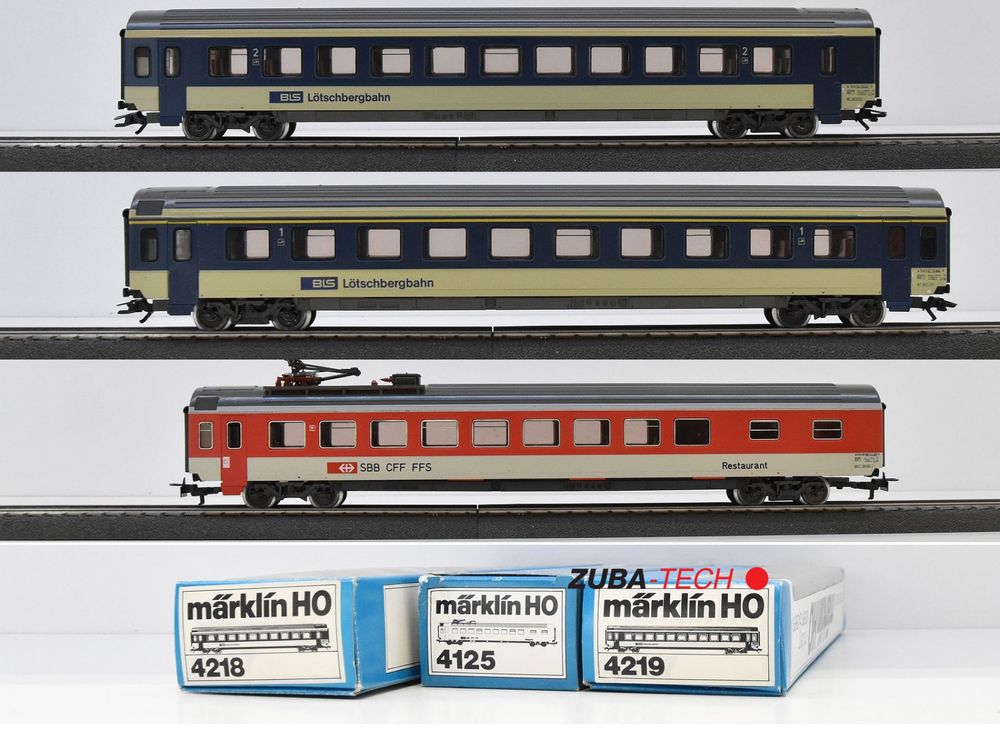 Märklin 3x Personenwagen EW IV BLS SBB H0 WS mit OVP Kaufen auf Ricardo