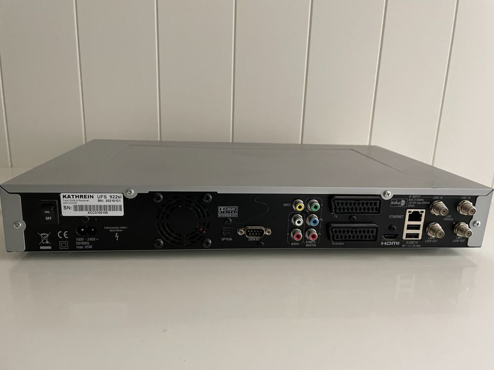 Kathrein UFS 922 Digitaler Satelliten Receiver Mit 500Gb Kaufen Auf