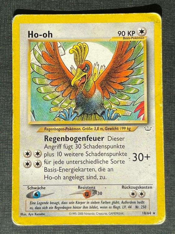 Ho Oh Rare Pok Mon Neo Genesis Kaufen Auf Ricardo