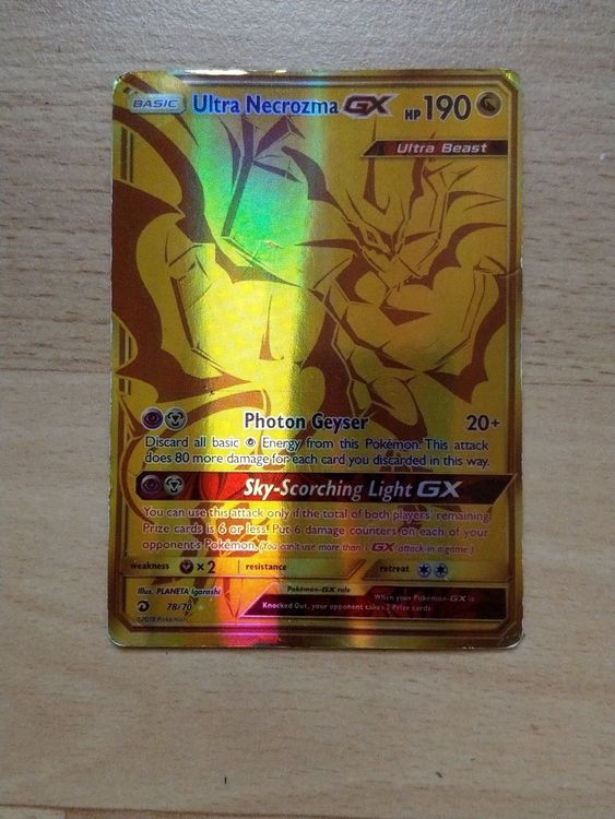 Ultra Necrozma Gx In Gold Kaufen Auf Ricardo