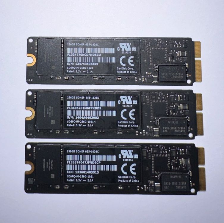 3x 256GB Apple SSD für MacBook Pro Air Mac Pro und iMac Kaufen auf