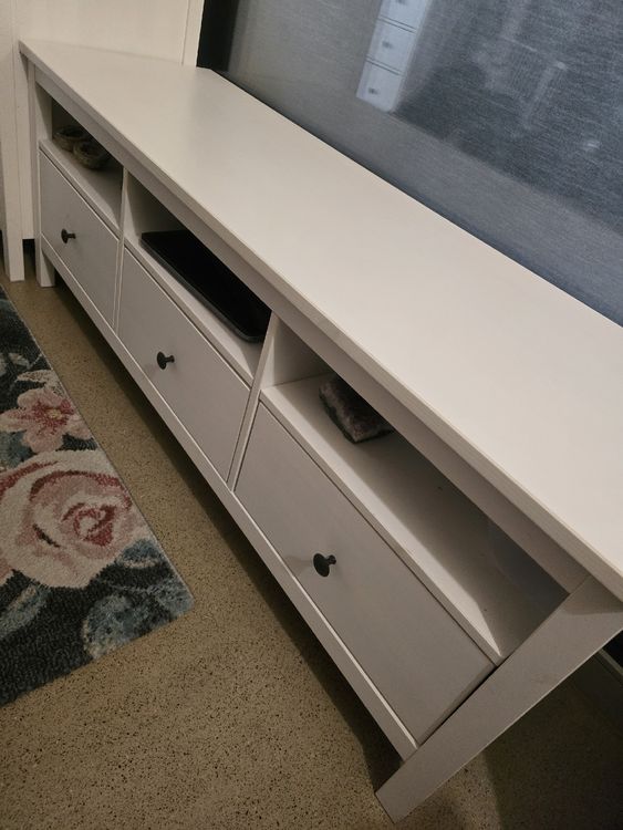 Ikea Hemnes Tv Kommode Weiss Gebeizt Kaufen Auf Ricardo