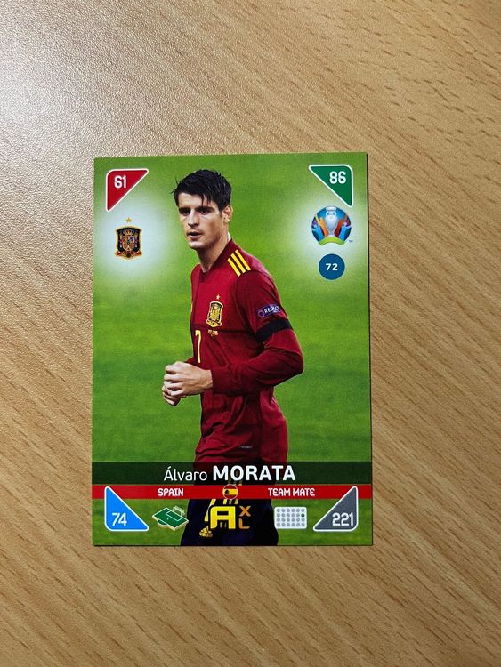 Panini Adrenalyn XL Euro 2020 Alvaro Morata Kaufen Auf Ricardo