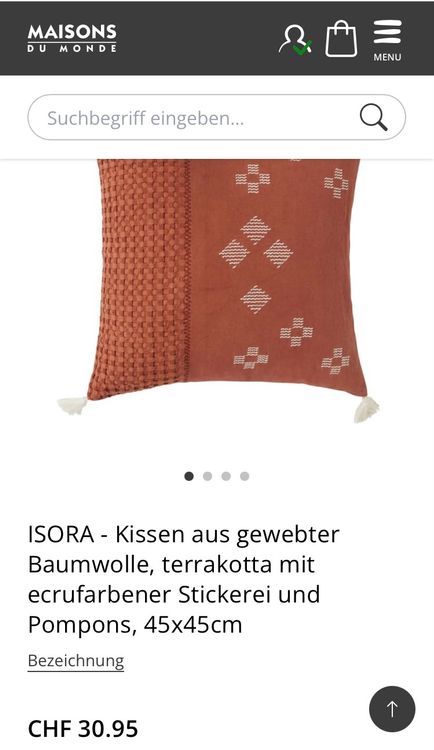 Kissen Von Maisons Du Monde Terrakotta Np Kaufen Auf Ricardo