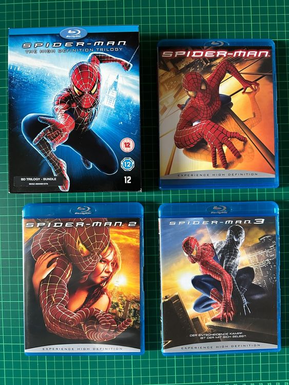 Spider Man Bis Sam Raimi Trilogie Blu Ray Deutsch Kaufen