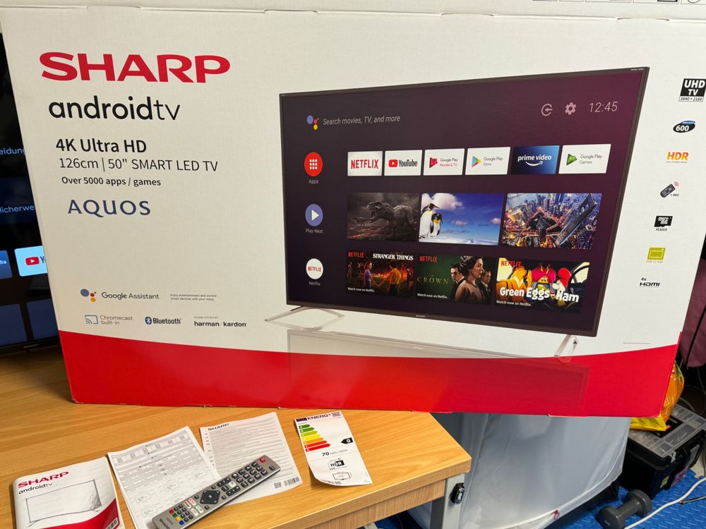 Sharp Uhd K Led Lcd Tv Zoll Cm Android Smart Tv Comprare Su